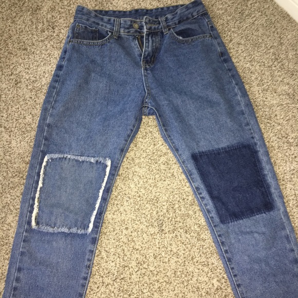 patched up jeans